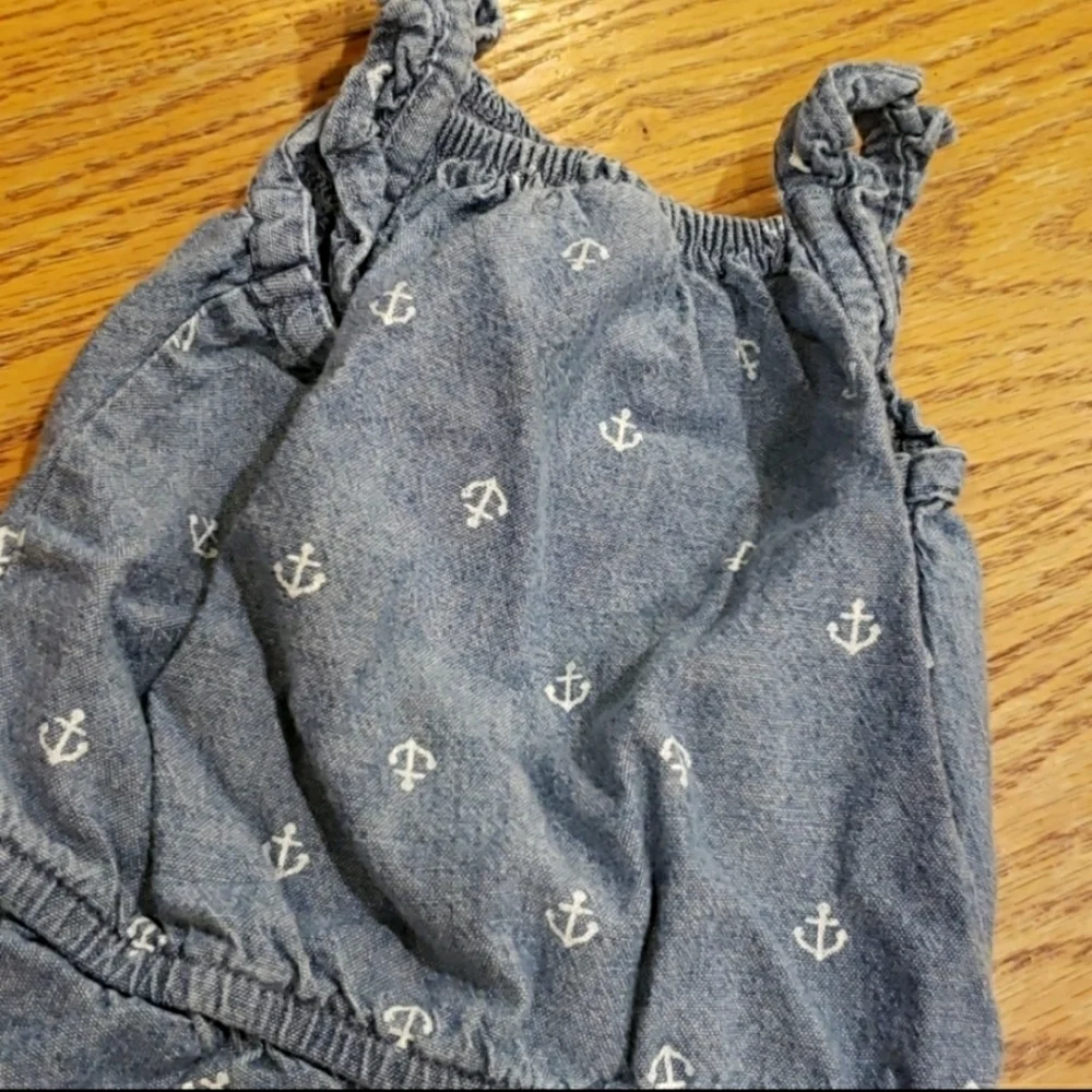 Old Navy Infant Girl Summer Jumper Romper Chambrey